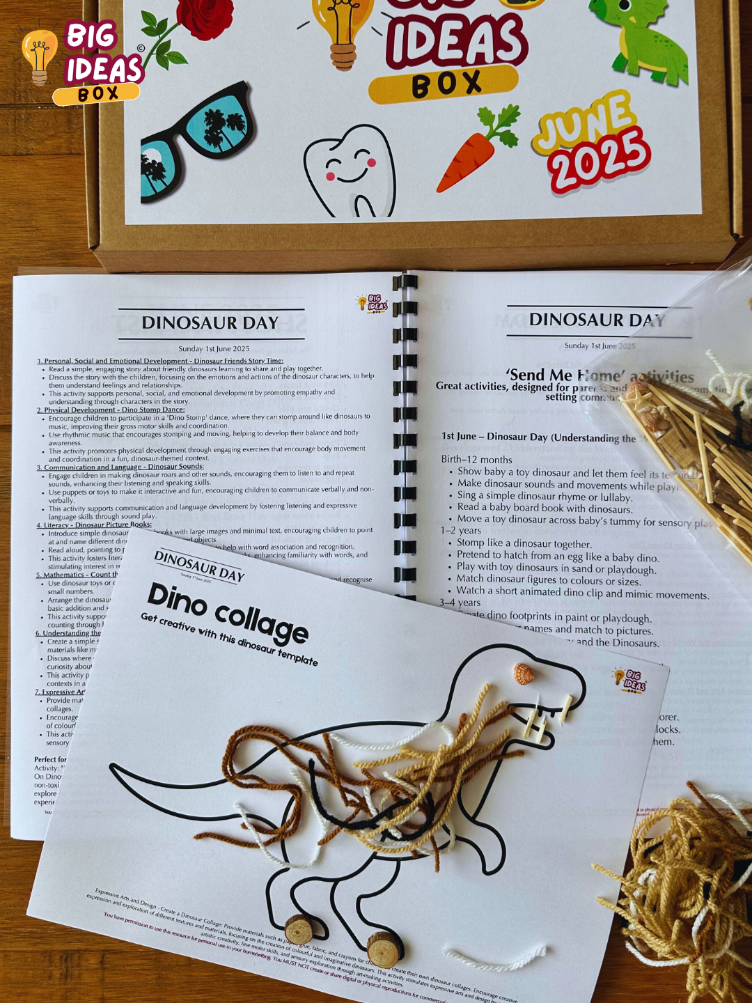 Printed & Posted - Monthly Big Ideas Box with FREE Outdoor Board - Individual - June 2025...