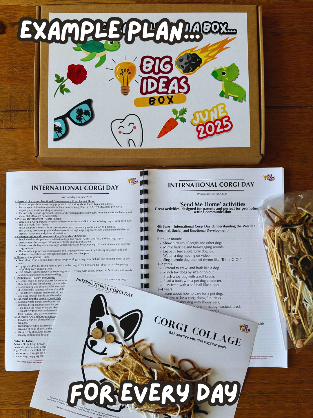 Printed & Posted - Monthly Big Ideas Box with FREE Outdoor Board - Individual - June 2025...