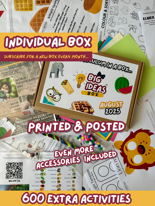 Printed & Posted - Monthly Big Ideas Box  - August 2025...