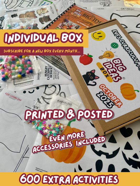 Printed & Posted - Monthly Big Ideas Box  - October 2025...