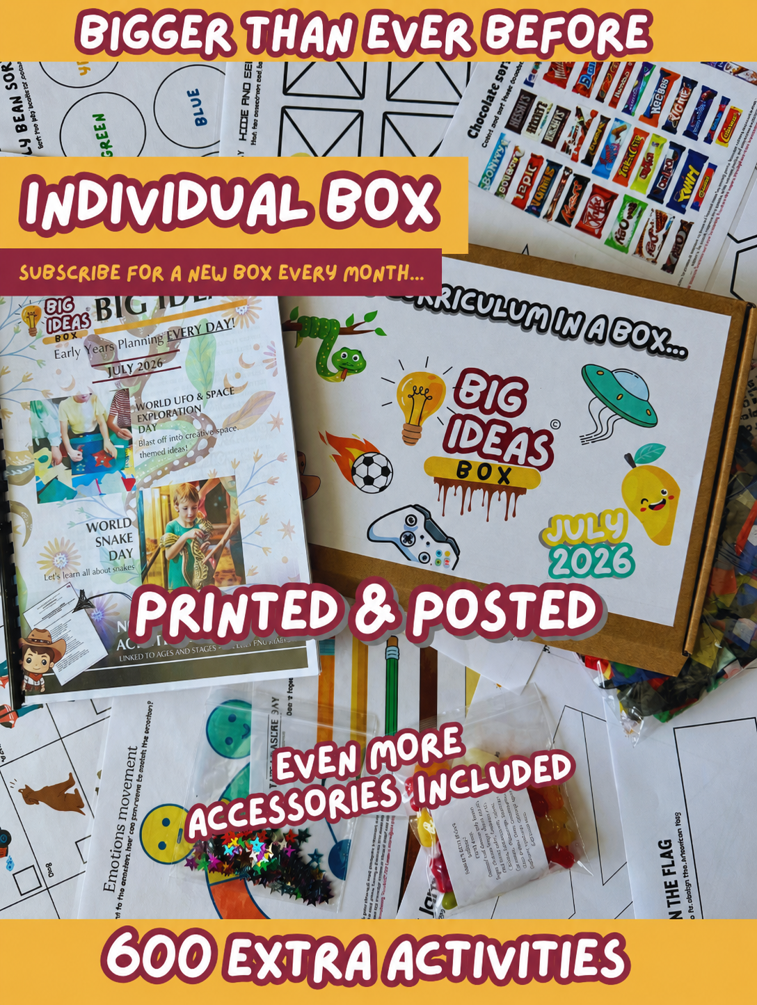 Printed & Posted - Monthly Big Ideas Box  - July 2026...