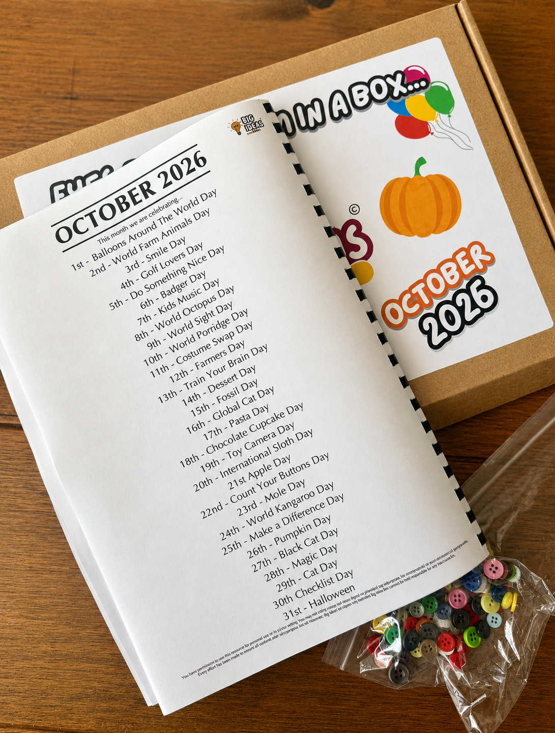 Digital Download - October 2026 Box