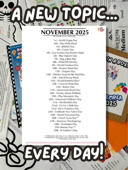 Digital Download - November 2025 Box