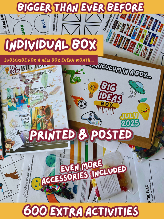 Printed & Posted - Monthly Big Ideas Box  -July 2025...