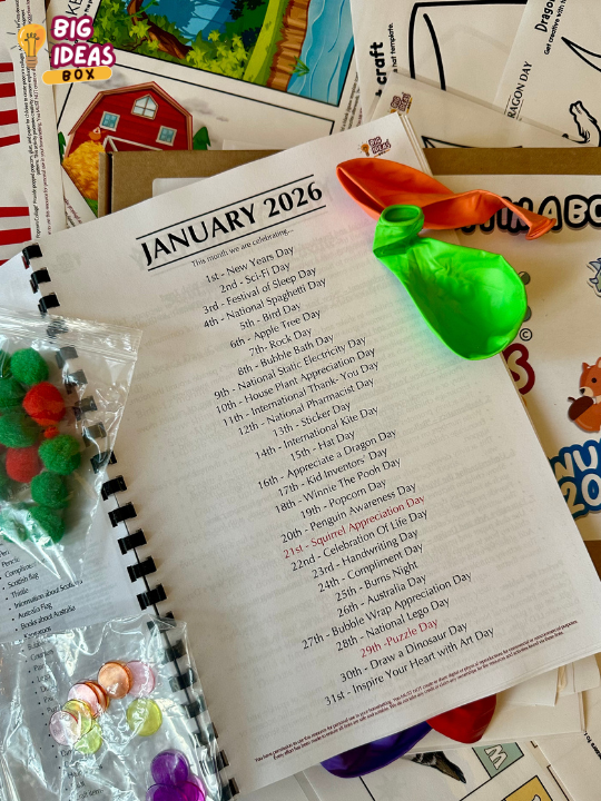 Printed & Posted - Monthly Big Ideas Box  - January 2026...
