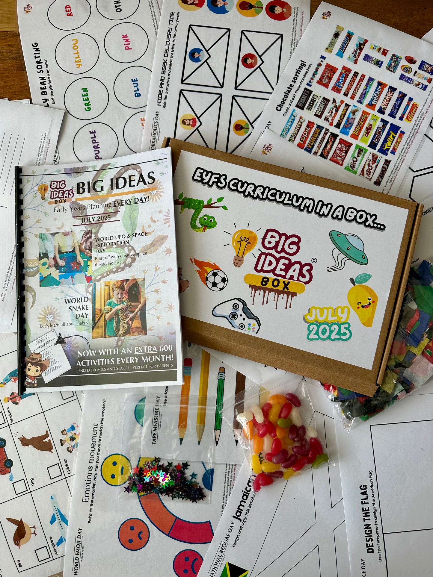 Printed & Posted - Monthly Big Ideas Box  -July 2025...