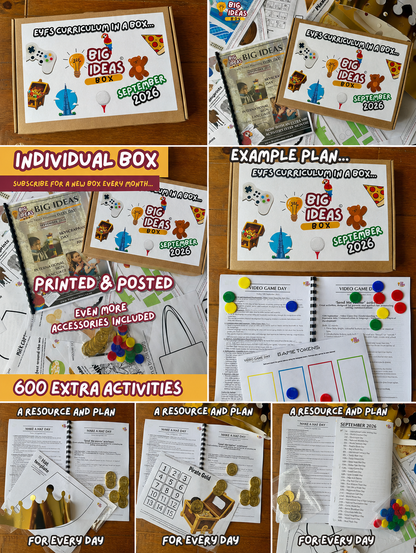Printed & Posted - Monthly Big Ideas Box  - September 2026...