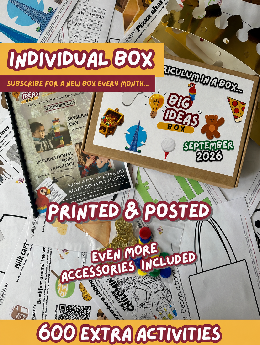 Printed & Posted - Monthly Big Ideas Box  - September 2026...