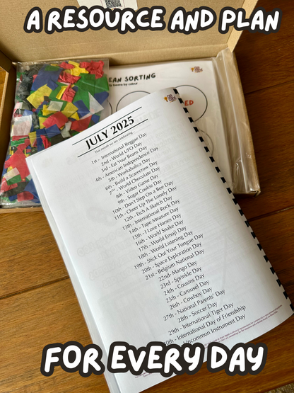 Printed & Posted - Monthly Big Ideas Box  -July 2025...